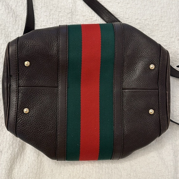 Gucci Barrel bag dark brown + classic Gucci trim - Picture 3 of 6